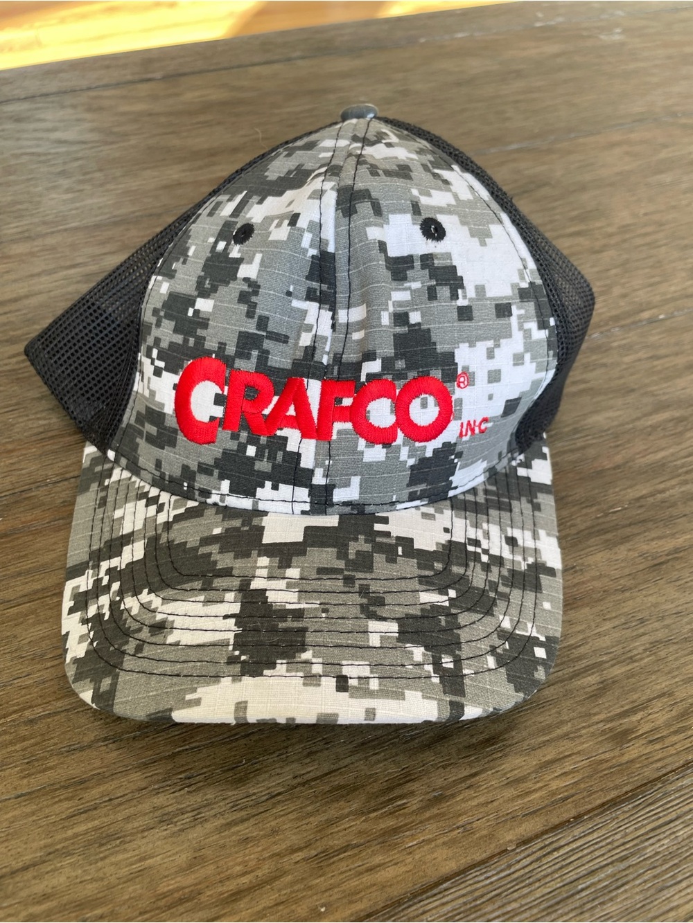 Camo snapback hat